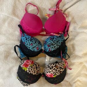 Women's Intimates Push-Up Bra Set Of 3